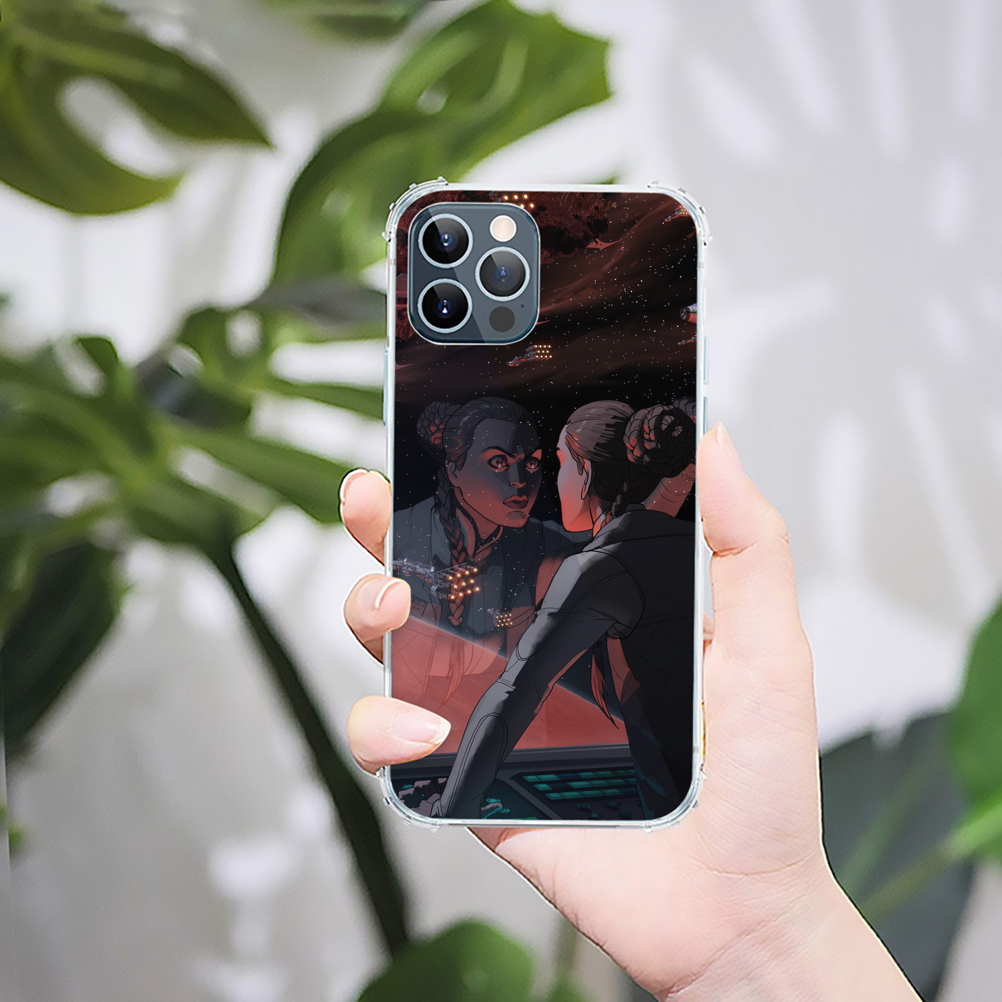 （画像用） スター・ウォーズ Star Wars 【iPhone 12シリーズ対応】透明スマホケース（クリアソフトケース）